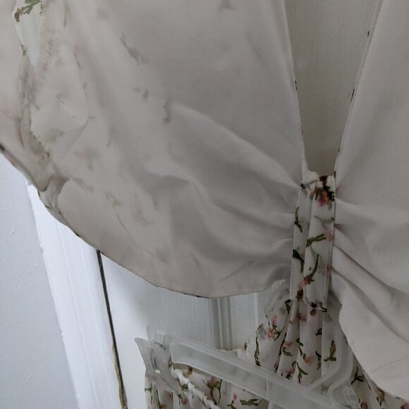 Rdi | Floral Print Waist Cutout Midi Dress - Picture 9 of 14